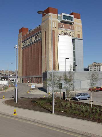 South eastern corner view of building