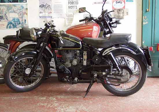 1950s Velocette - luxury in its day.