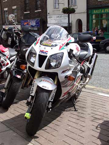 Nice white Honda advertising hoarding