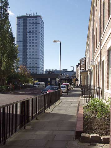 Ellison Place looking west
