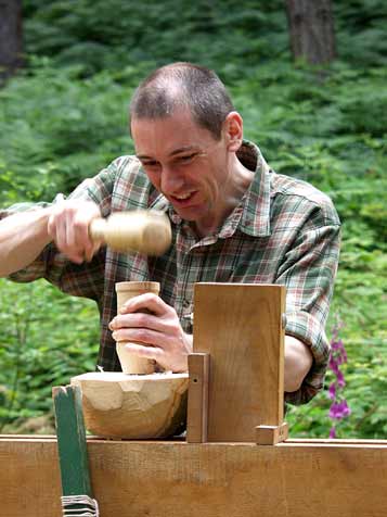 Chris Helliwell banging away