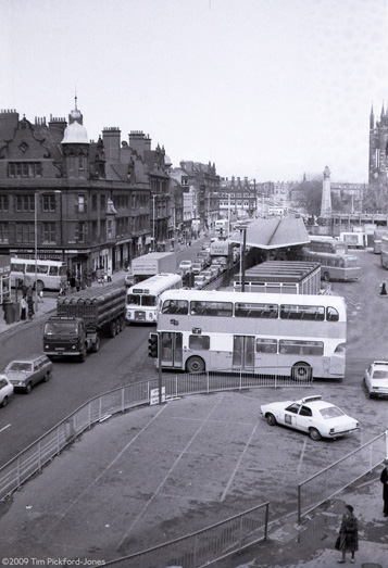 View looking north up Percy Street 7-04-1977