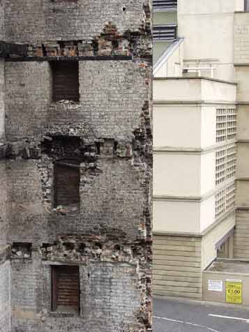 Remaining wall of Warehouse 50
