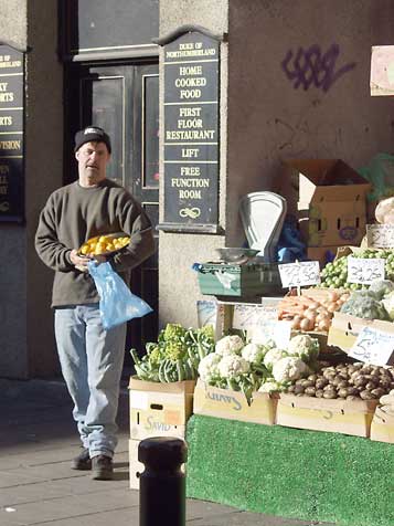 A remaining street trader