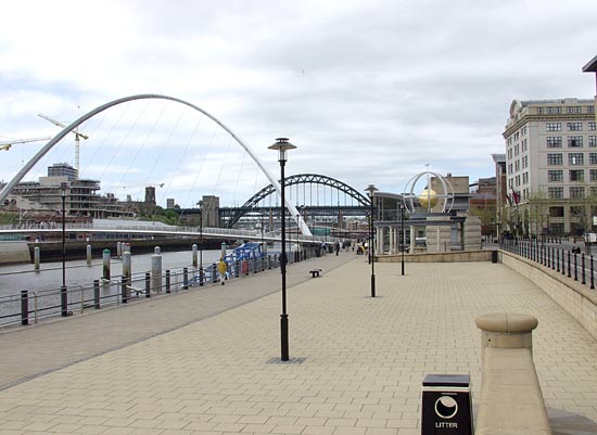 The modern riverside viewpoint