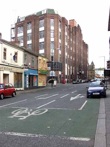 Waterloo street looking north from Westmorland Road