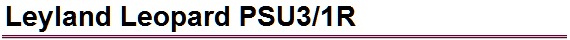 Leyland Leopard PSU3/1R