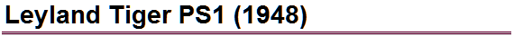 Leyland Tiger PS1 (1948)